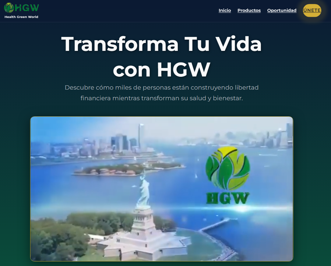 Pagina Completa para HGW - Health Green World